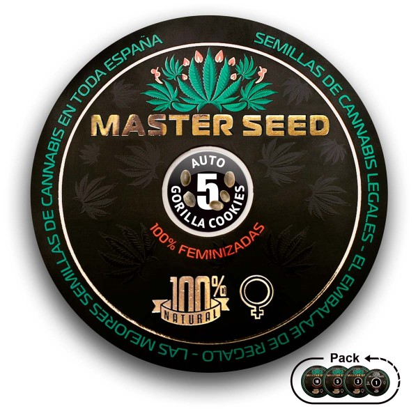 Семена конопли Master-Seed auto Gorilla Cookies feminised